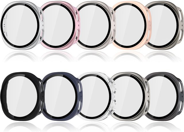 I LOVE LUO Uhrenzubehör Case für Samsung Galaxy Watch 8, PC, Schwarz - Bild 1