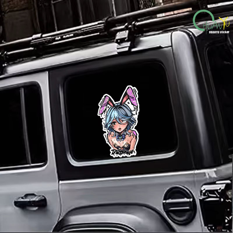 Chibi Genshin Impact Furina Graffiti Wandaufkleber für Laptop und Schlafzimmer, mehrfarbig - Bild 3