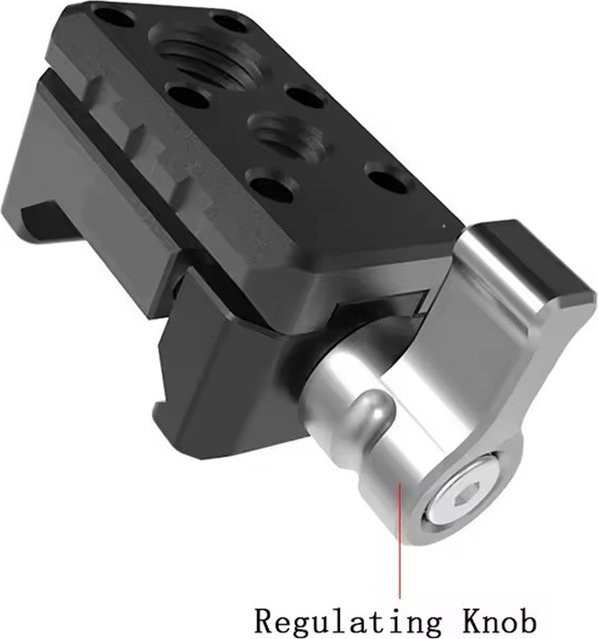 FGCLSY NATO-Lock-Klemme mit Schnellverschluss, Kaltschuhhalterung und 1/4 Zoll sowie 3/8 Zoll Gewinde, Schwarz - Bild 1