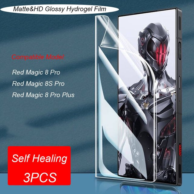 3er-Set Matte Hydrogel Displayschutzfolie für ZTE Nubia Z60 Ultra Z70 Ultra Z60S Pro Red Magic 10 Pro Plus 9 8 8s Pro Transparent - Bild 1