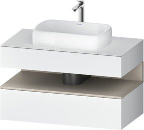 Duravit Waschtischunterschrank Qatego in Weiß, B/T/H: 100 x 55 x 60 cm - Bild 1