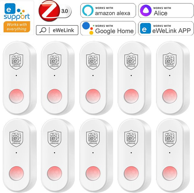 EWeLink Zigbee PIR Infrarot-Bewegungssensor für Smart Home Sicherheit in Weiß - Bild 1