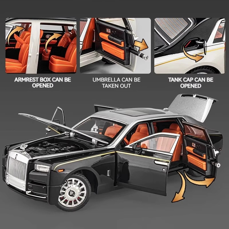 Rolls-Royce Phantom Modellauto, 1:18, Zinklegierung, mit Ton und Licht - Bild 4