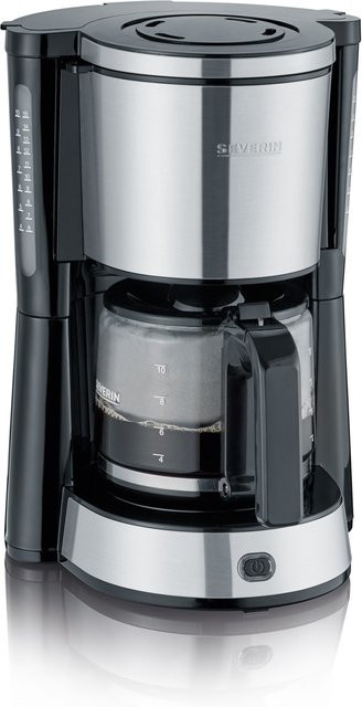 Severin Kaffeeautomat KA 4822 in Edelstahl mit Glaskanne und Abschaltautomatik - Bild 1