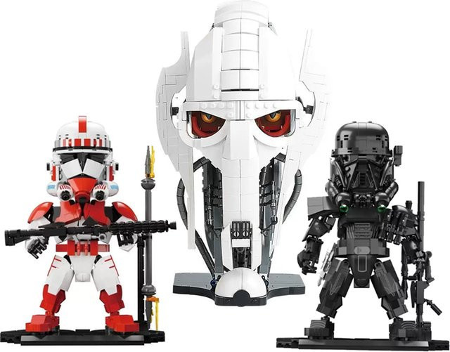 MOC Star Movie General Grievous Helm und Shock Trooper Soldatenmodell-Sets, Bausteine Spielzeug - Bild 1