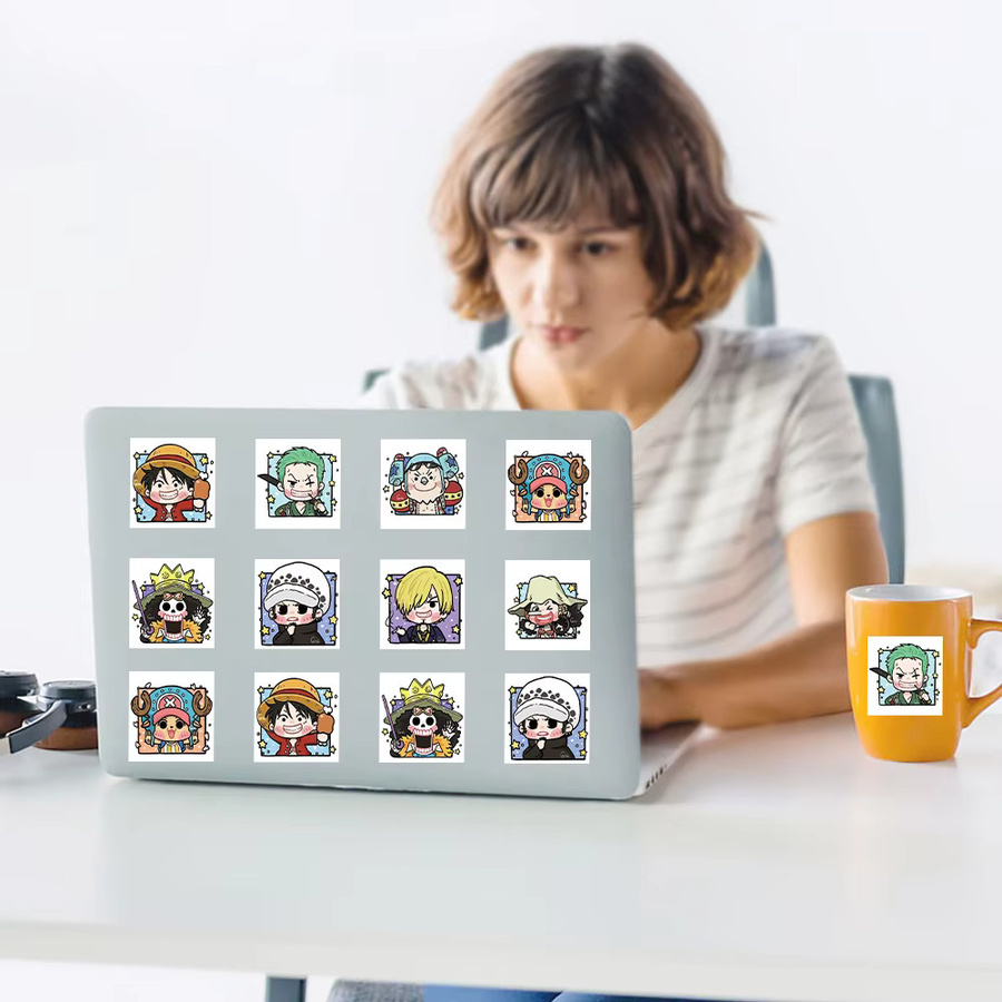Bandai One Piece Chibi Rollaufkleber Set, 500 Stück, Multicolor - Bild 2