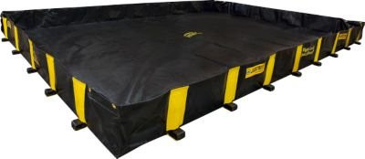 Justrite Leckage-Faltwanne XT, Schwarz, H x B x T: 460 x 300 x 30,5 cm, bis 4240 l - Bild 1