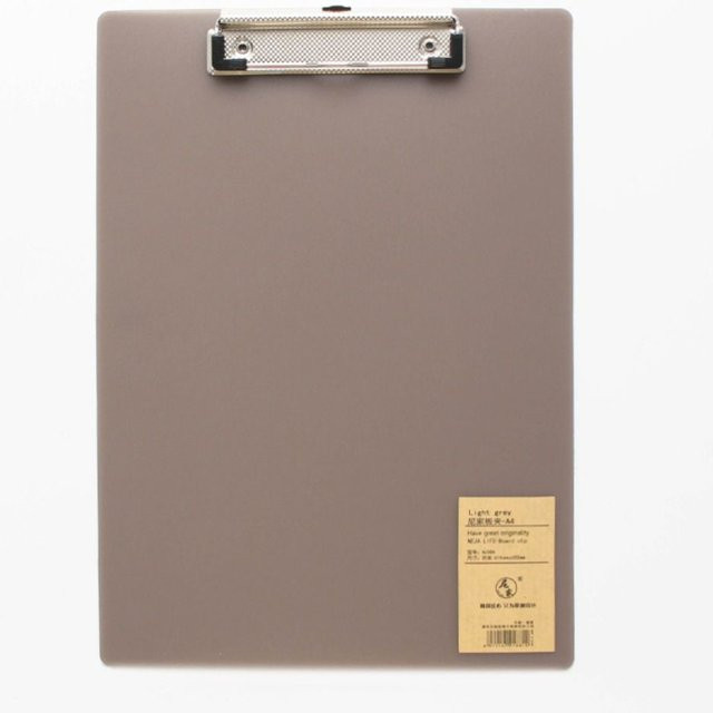 Schreibtablett mit flachem Profil und goldenem Clip von Yiran Furniture in Gold - Bild 1