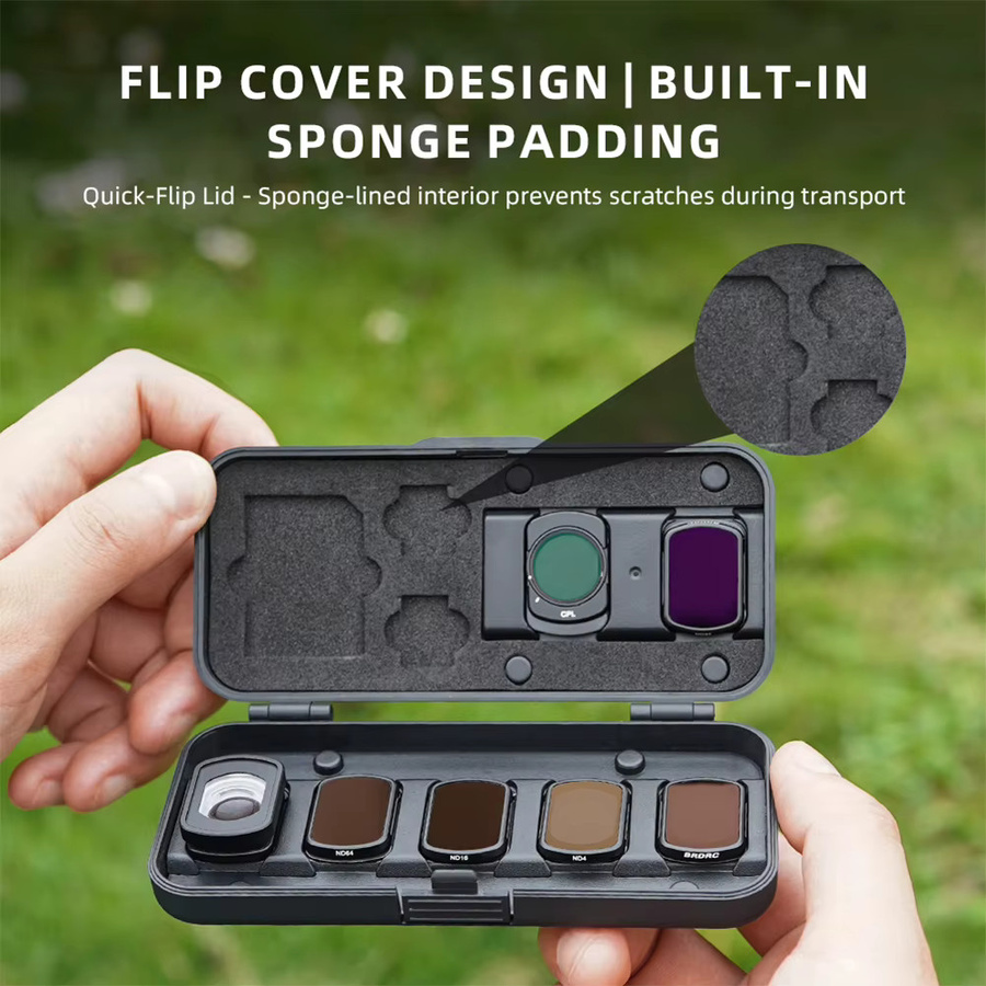 DJI Filteretui für Osmo Pocket 3, stoßfeste Tragetasche und Aufbewahrungsetui, Schwarz - Bild 5