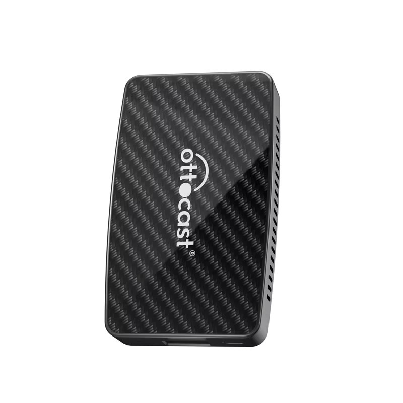 Ottocast Play2video Pro AI Box Kabelloser CarPlay und Android Auto Adapter mit 1080P Bildschirmspiegelung sowie integriertem YouTube, Netflix, TikTok und IPTV in Schwarz - Bild 6