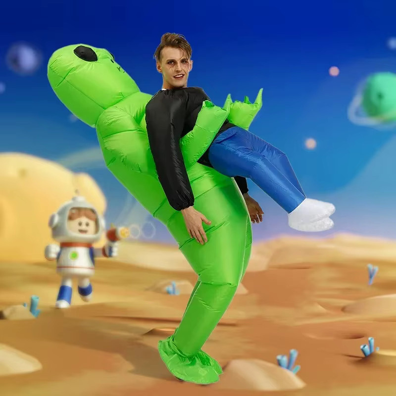 Hangchen Family Alien-Anzug, aufblasbares Alien-Monster-Kostüm, Grün - Bild 2