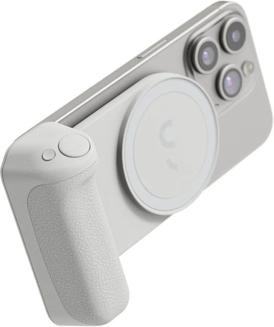 ShiftCam SnapGrip Classic Stone Magnetischer Bluetooth Kamera-Griff in Beige und Weiß - Bild 1