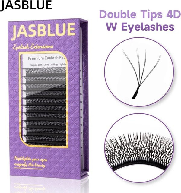 JASBLUE W-Form Wimpernverlängerungen, Black, Unisex - Bild 1