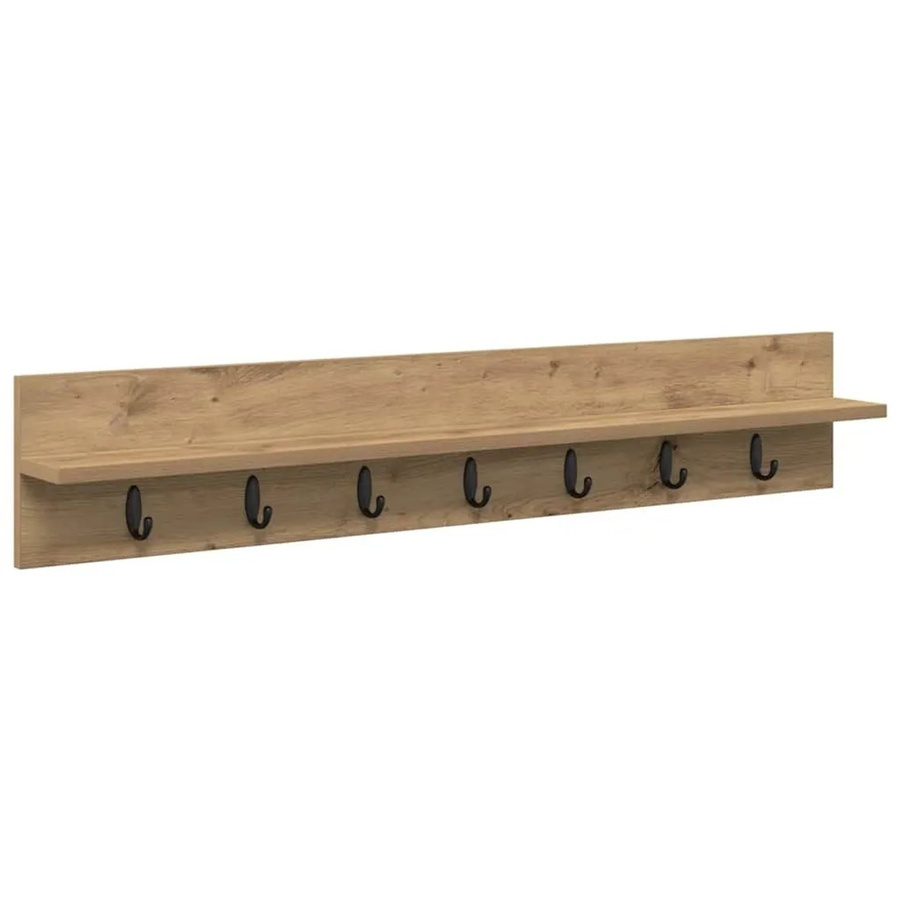 vidaXL Wandmontierter Nachttisch Artisan-Eiche in Braun, B/H/T: 100 x 18 x 10,5 cm - Bild 2