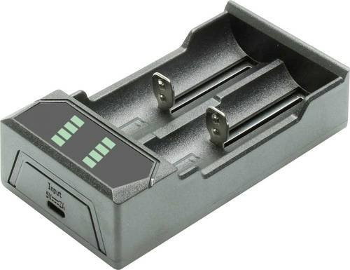 Pichler USB Ladegerät für Li-Ion 18650 Akkus in Grau - Bild 1