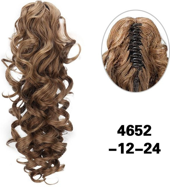 MERISIHAIR Synthetische Pferdeschwanz-Haarverlängerung, lang, lockig, 40 cm, Damen - Bild 1