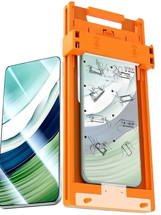 3er-Pack Keramikfolien-Displayschutzfolie für HONOR Magic 7 6 Pro 90 100 200 300 Ultra 400, transparent, inklusive Positionierungsset - Bild 2