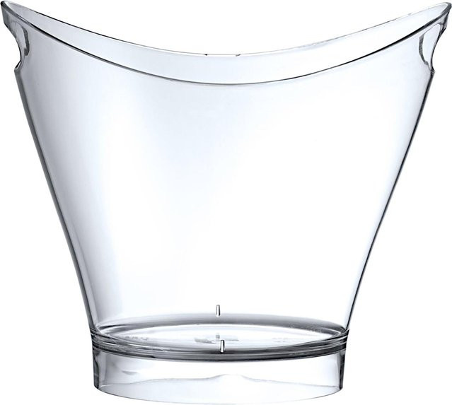 BarUp Ovaler Champagner- und Wein-Eiskühler aus Acryl, transparent, 6 l - Bild 1