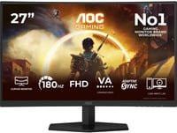 AOC AGON C27G42FE Gaming-Monitor, 27 Zoll, Full HD, VA-Panel, 180 Hz, Schwarz - Bild 1