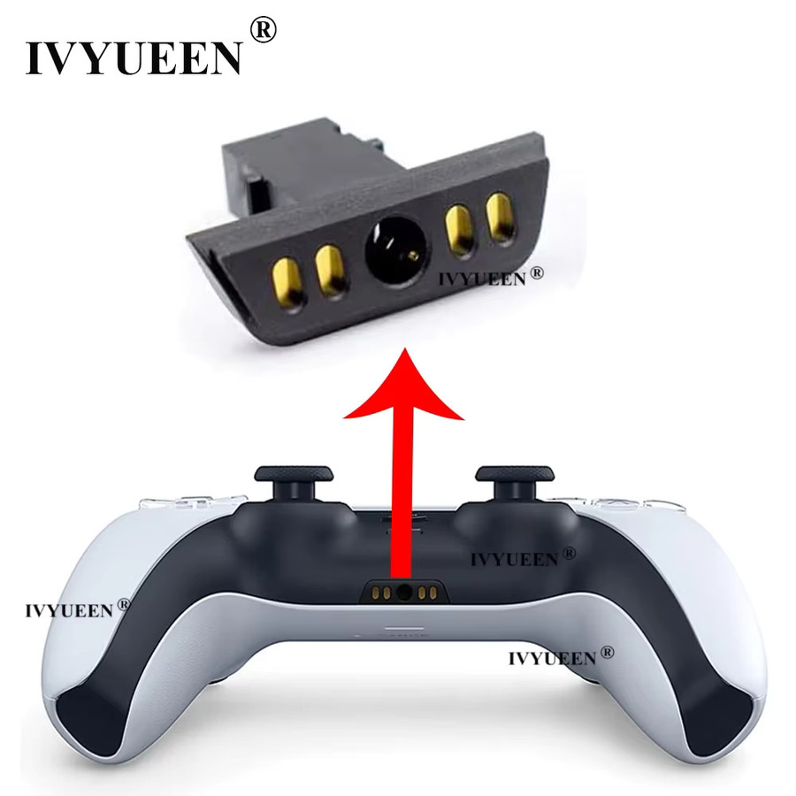 IVYUEEN Ersatz-Klinkenanschluss für DualSense PS5 Controller, 3,5 mm Jack Buchse für Headset, Schwarz, 2 bis 10 Stück - Bild 3