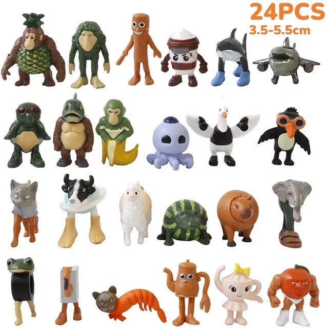24er Set Bilibili Tung Tung Sahur Actionfiguren aus PVC in Mehrfarbig als Sammlerstücke - Bild 1