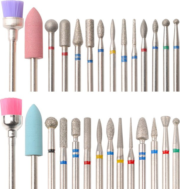 Asentale Nagel Bohrer Set, 14 Teile, Maniküre und Pediküre - Bild 1