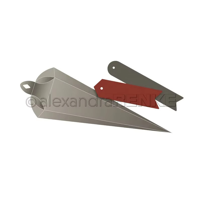 Mmao Craft Metall-Stanzform in Kegelform für Papier und Bastelarbeiten - Bild 2