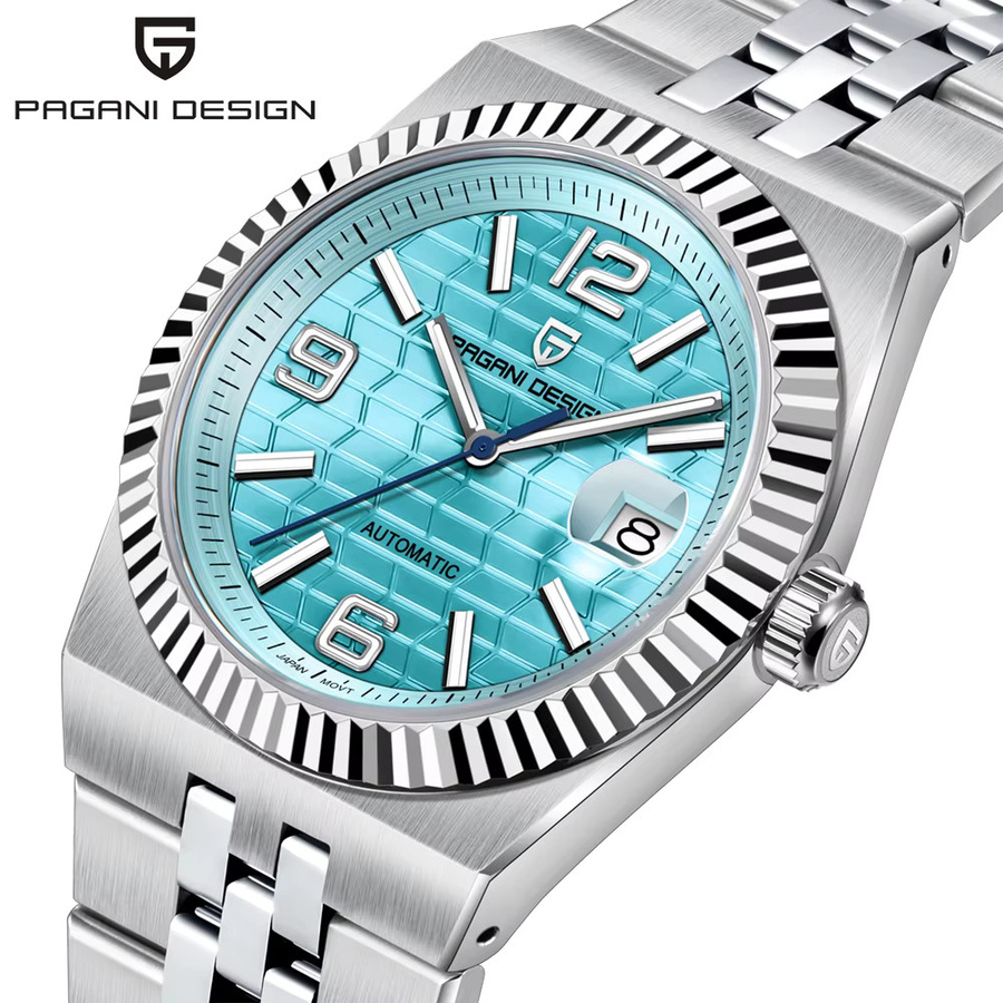 PAGANI DESIGN Armbanduhr Automatik, Edelstahl, Schwarz, Herren - Bild 7
