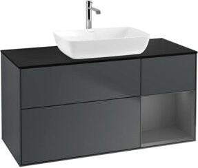 V&B Waschtischunterschrank Finion in Mattblau lackiert, Breite: 120 cm, Tiefe: 50,1 cm, Höhe: 50,1 cm - Bild 1