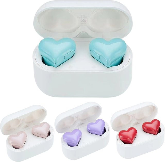 VODOOL Heartbuds Kabellose In-Ear Kopfhörer mit Geräuschunterdrückung und Bluetooth in Lila - Bild 1