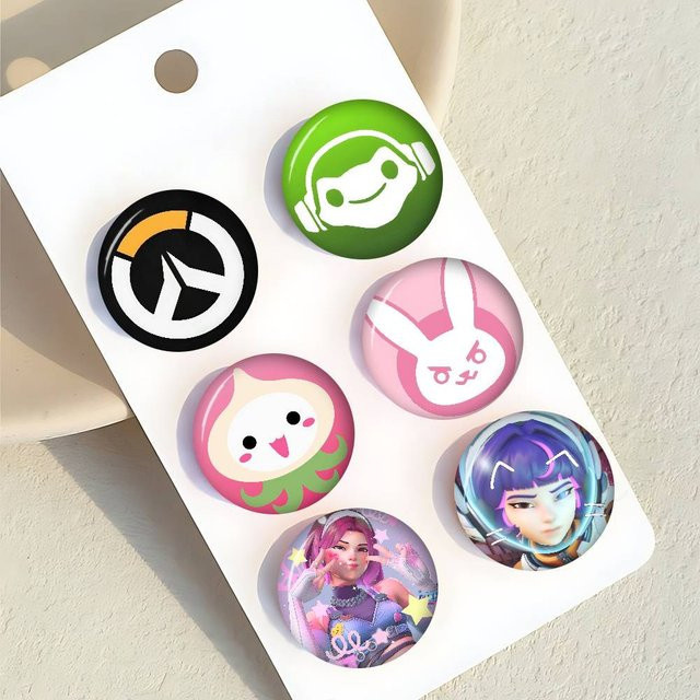 Kayou Brosche, Overwatch Anime Button Pin, Unisex - Bild 1