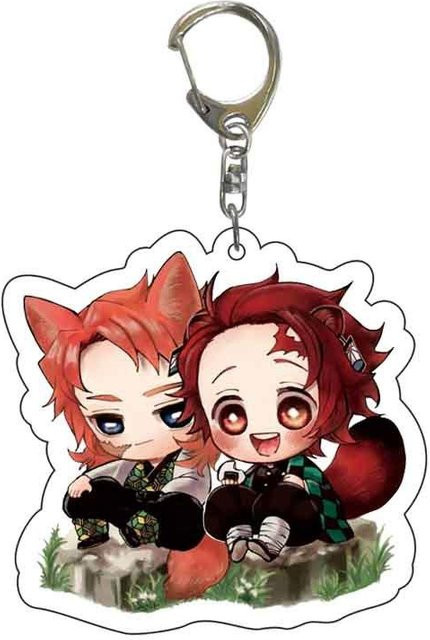 Yiran toy 1 Demon Slayer Kimetsu no Yaiba Tomioka Giyuu Acryl Schlüsselanhänger Actionfigur Modell Spielzeug - Bild 1