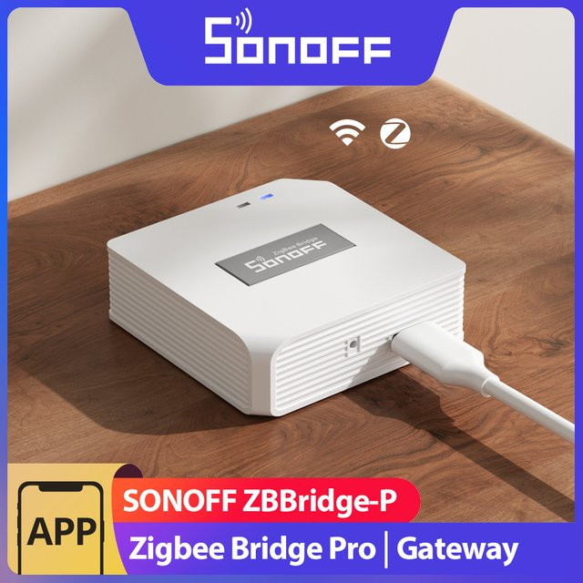 SONOFF ZB Bridge-P ZigBee Pro ESP32 Gateway in Weiß mit Wi-Fi und Dual-Protokoll für eWeLink, Alexa, Google und SmartThings - Bild 1