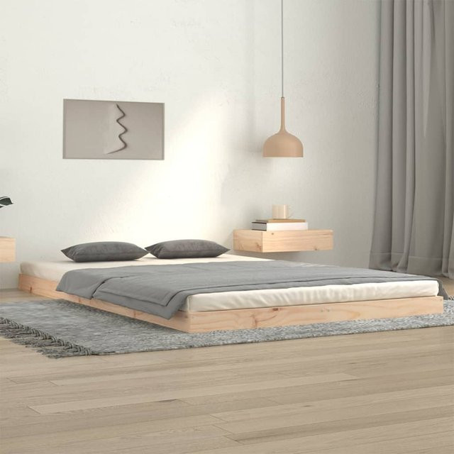 vidaXL Massivholzbett aus Kiefer in Braun, B/T/H: 120 x 200 x 124 x 203,5 cm - Bild 2