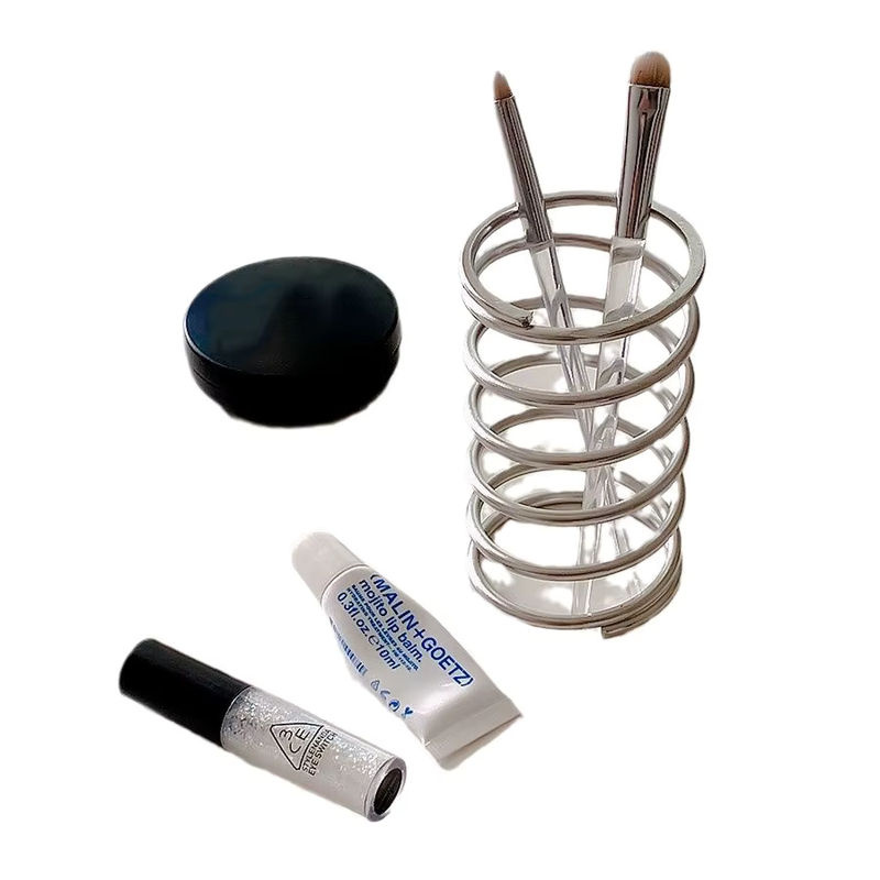 VIE LENTE Zahnbürstenhalter aus Edelstahl in Silber für Bad und Make-up Pinsel - Bild 3
