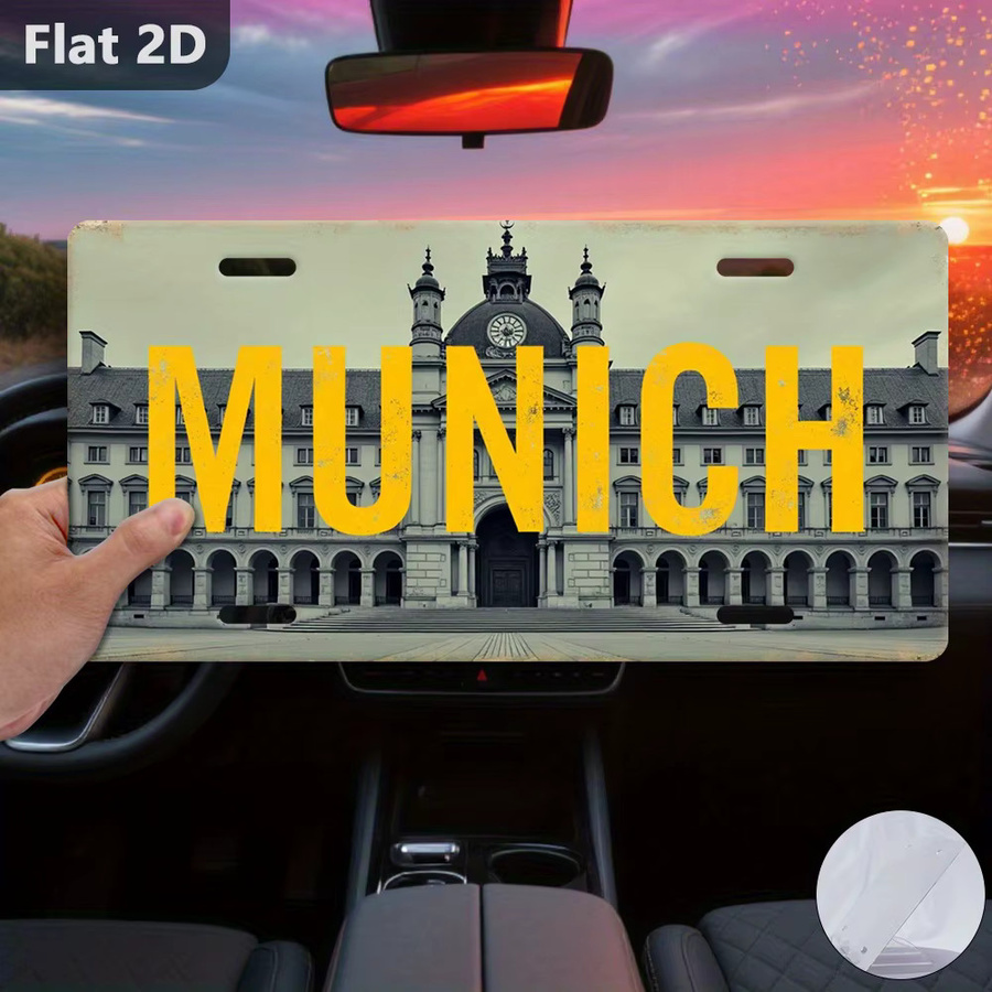 Retro Metallschild Wiener Rathaus CIFBUY Wanddekoration Mehrfarbig B: 30,48 cm, H: 15,0 cm, T: 15,0 cm - Bild 2