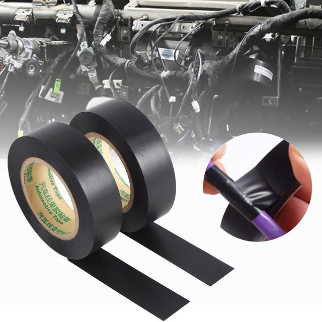 Flammhemmendes PVC Elektrisches Isolierband in Schwarz für Kabelbaumreparaturen und Automobilanwendungen - Bild 1