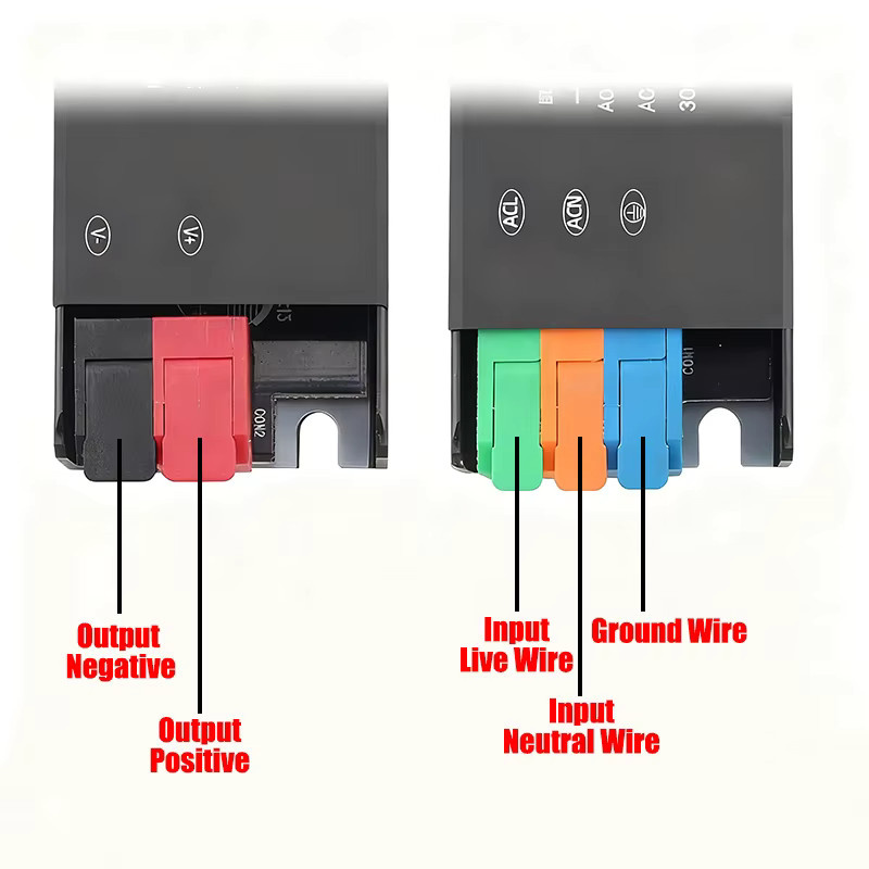 AEVYVKV Netzteil Transformator AC 220V zu DC 12V oder 24V für LED-Streifen, Schwarz, 60W - Bild 4