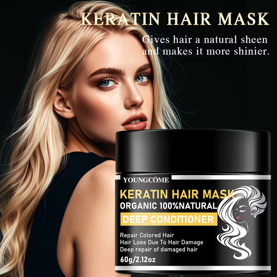 YOUNGCOME Keratin Haarmaske, trockenes Haar, Unisex - Bild 2