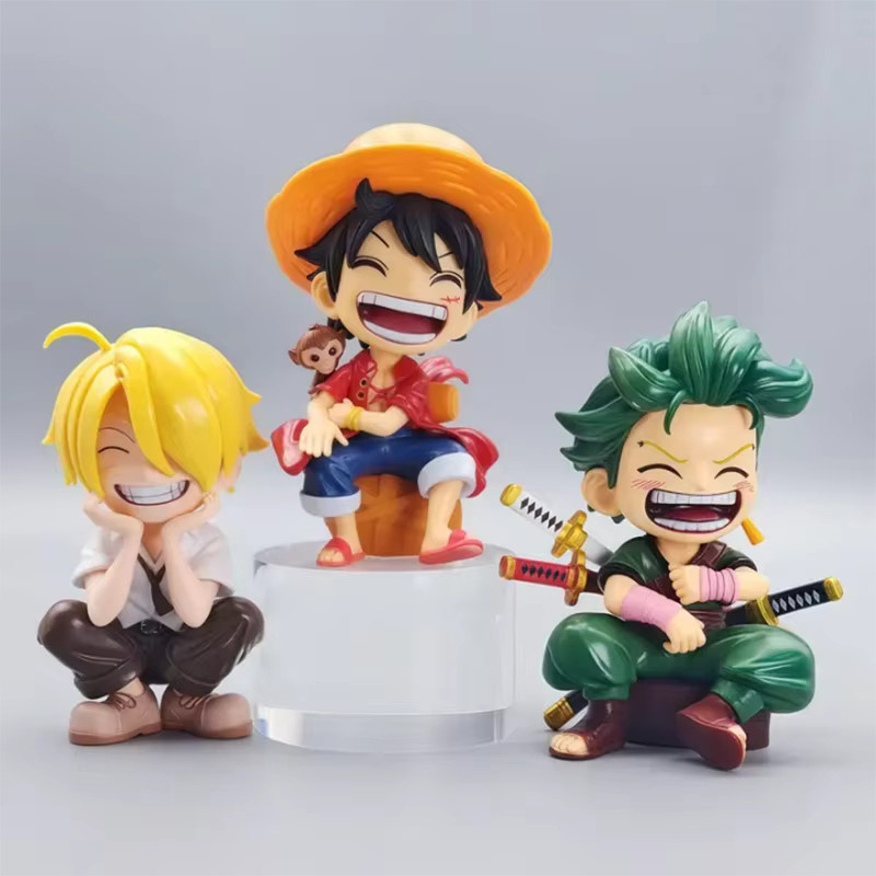 Bandai One Piece Luffy Solon Sanji Figur, Q-Version, Einzelfigur - Bild 2