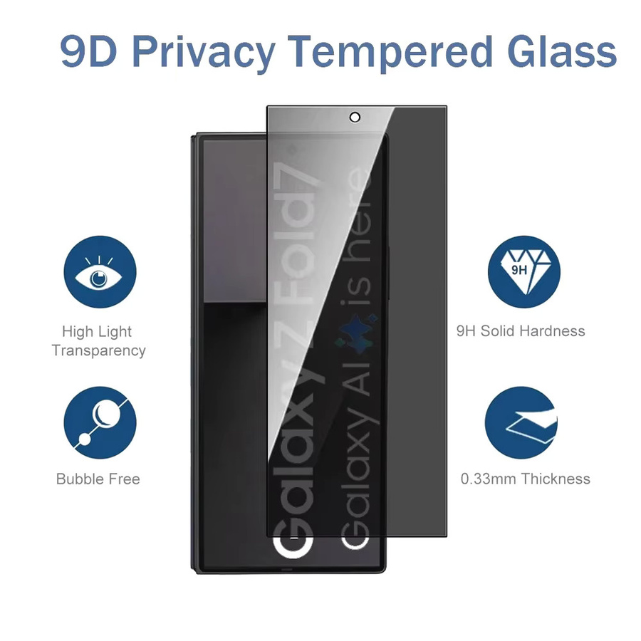 Samsung Galaxy Z Fold Sichtschutz Displayschutzfolie aus gehärtetem Glas, 9H kratzfest, transparent - Bild 5