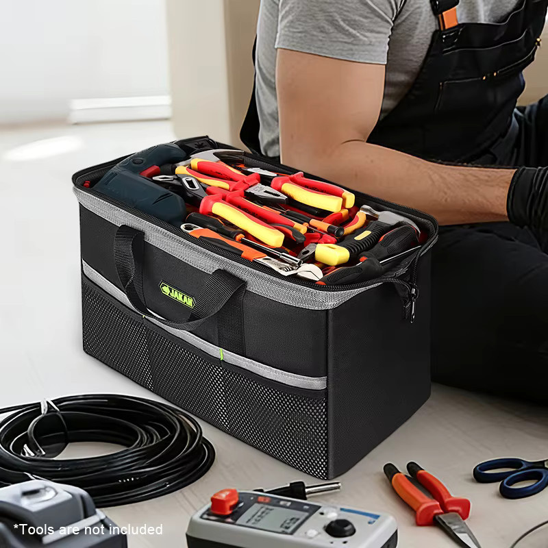 Jakah Werkzeugtasche JK-204 Multifunktionale Elektriker-Gürteltasche zur Werkzeug- und Teileaufbewahrung in Grün und Schwarz - Bild 3