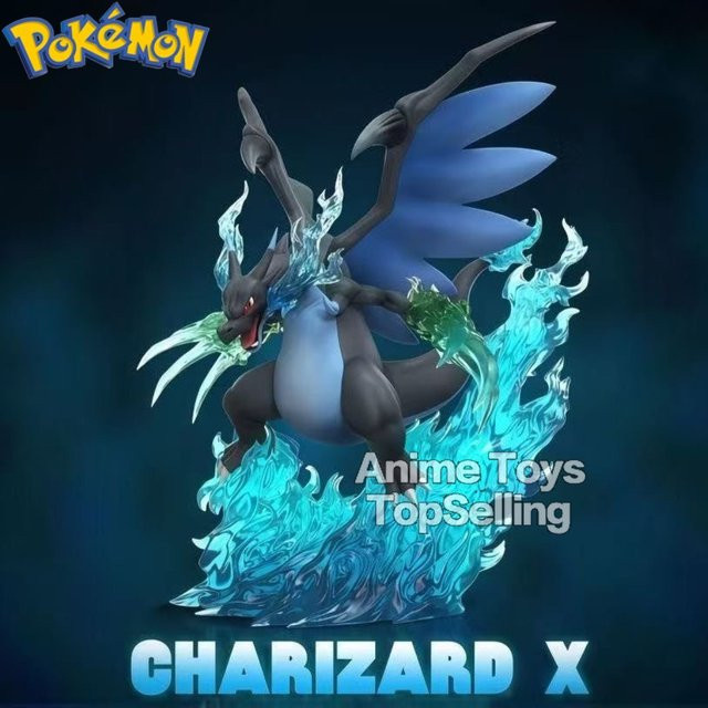 Bandai Pokemon Charizard X Anime Figur aus PVC, Höhe: 18 cm - Bild 1