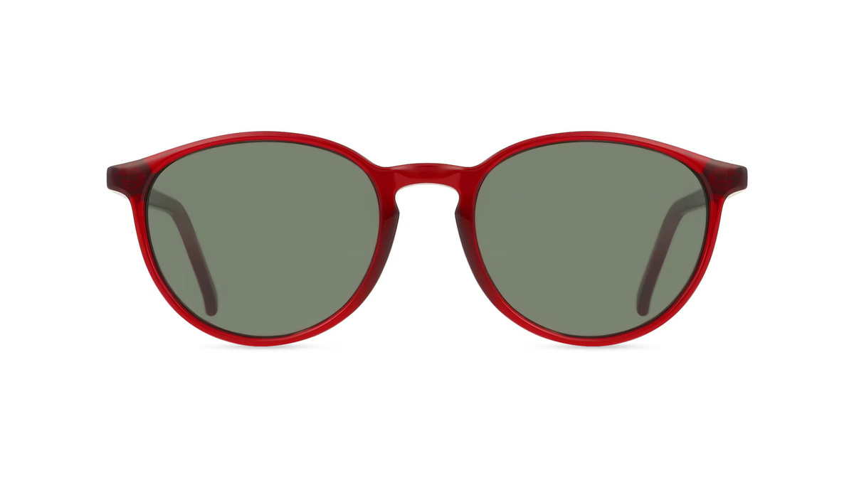 Fackelmann Sonnenbrille, Panto, Acetat, rot, Unisex - Bild 1