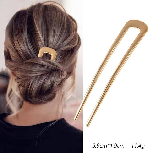 Haargabel Metall Gold, Damen - Bild 1