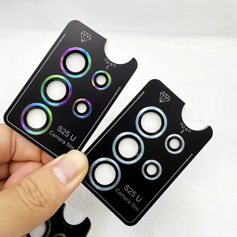 Metall Kamera Objektiv Schutz für Samsung Galaxy S26 Ultra, S25 Plus und S25 Ultra, Legierung Ring mit Glasabdeckung und Positionierer, Farbe: Purple - Bild 5