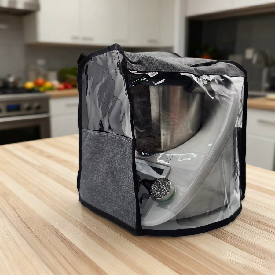 Vorwerk Thermomix Staubschutz für TM5 und TM6, atmungsaktive Maschinenabdeckung in Grün - Bild 1