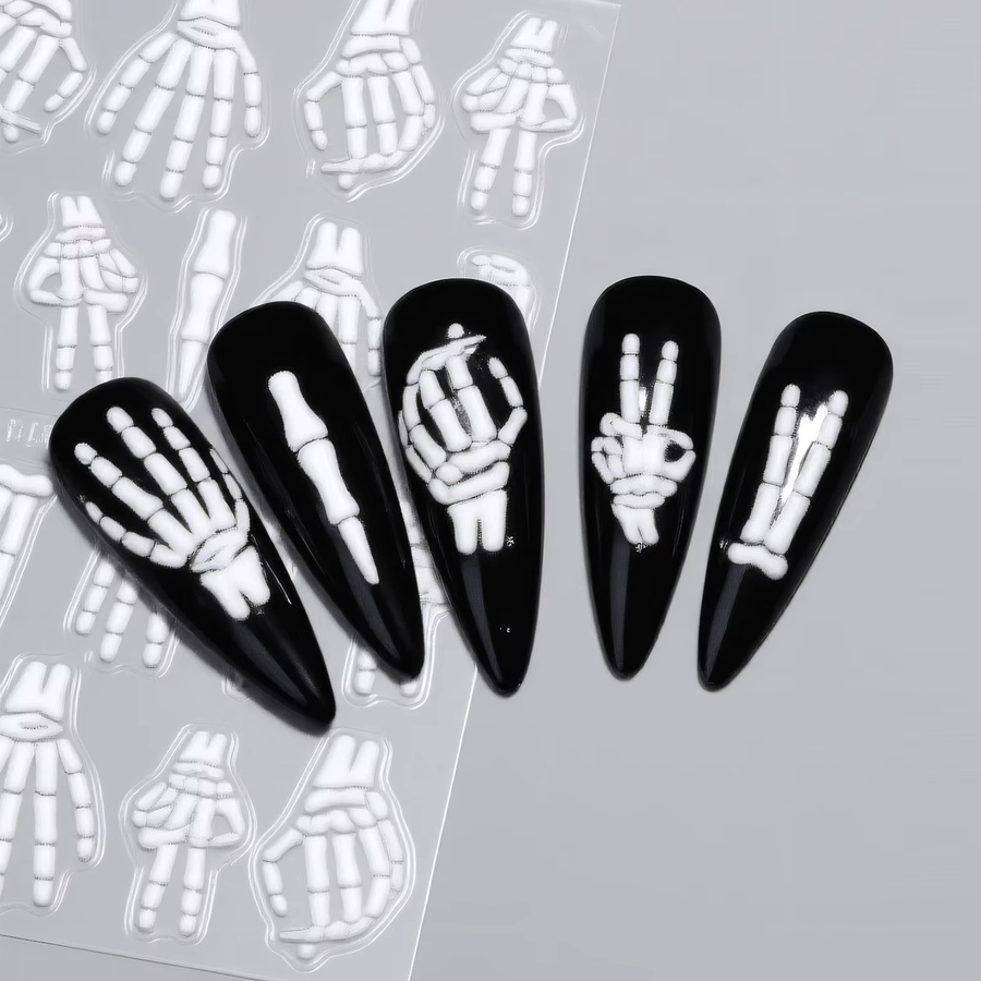 Misscheering Nagelkunst-Aufkleber, Weiß, Matt, Unisex - Bild 4