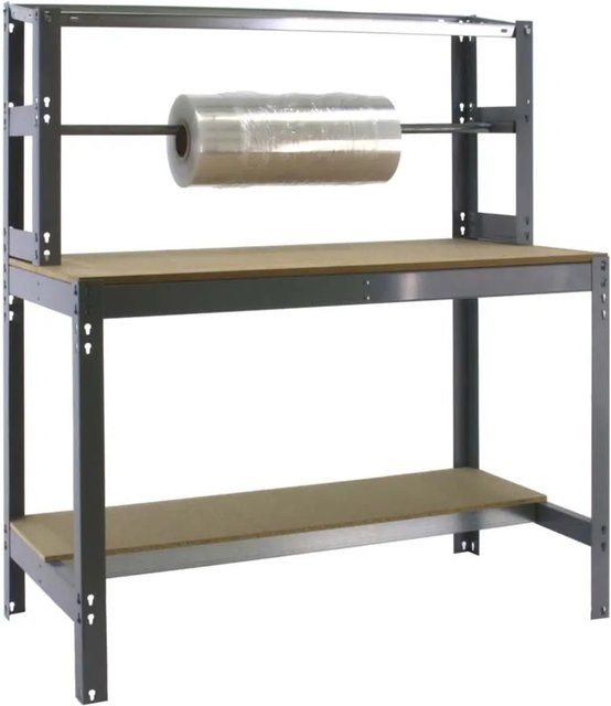 PROREGAL Packtisch Buffalo in Grau mit einer Traglast von 600 kg, H x B x T: 84 x 120 x 76 cm - Bild 1