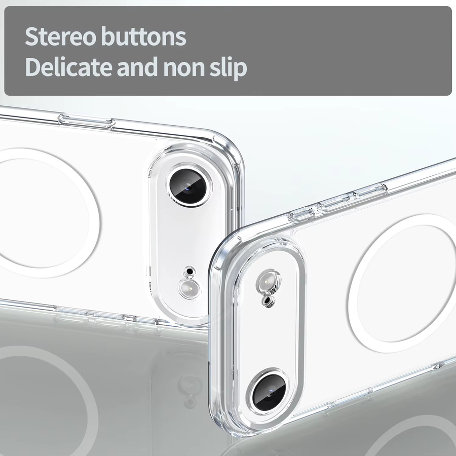 DecoPhone Magnetische Schutzhülle aus Acryl für iPhone 15, 16 Plus, 16E, 17 Air und Pro Max in Transparent/Purple - Bild 4